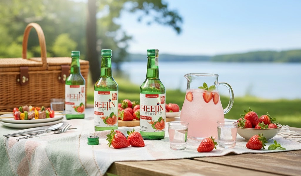 Soju Hàn Quốc Heejin Strawberry Lôi Cuốn