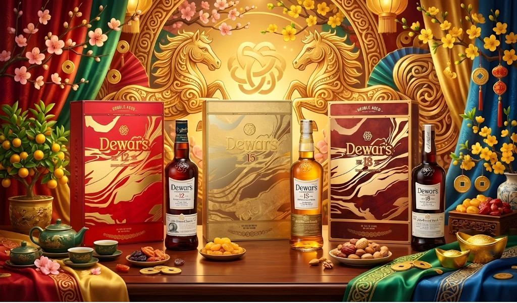 Whisky Dewar's Hộp Quà Tết Sảng Khoái