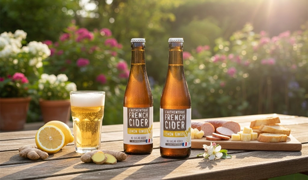 L'Authentique French Cider Val De France Lemon Ginger 330ml Tươi Mát