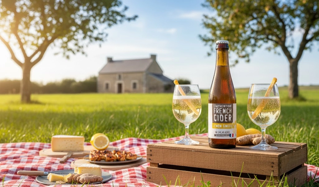 L'Authentique French Cider Val De France Lemon Ginger 330ml Sảng Khoái