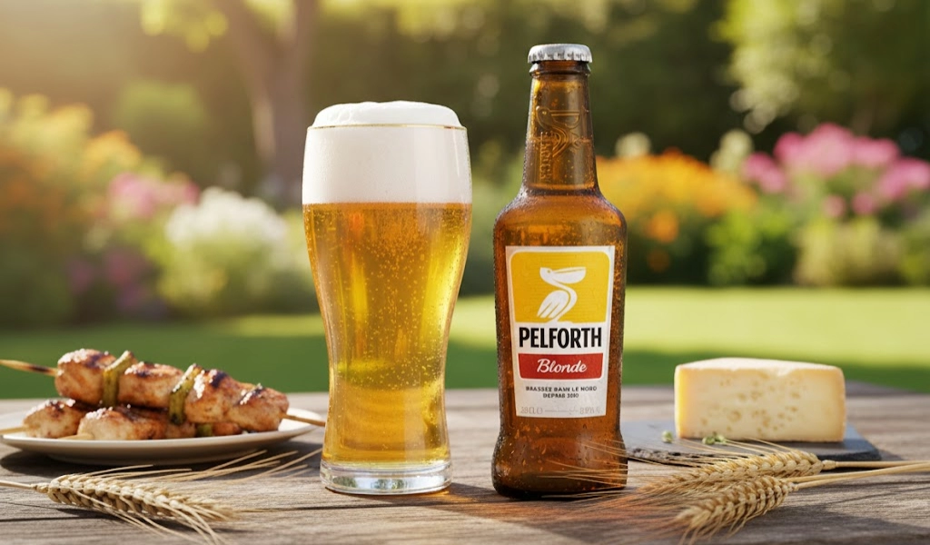 Bia Pháp Pelforth Blonde 5.8% 250ml Tròn Trịa