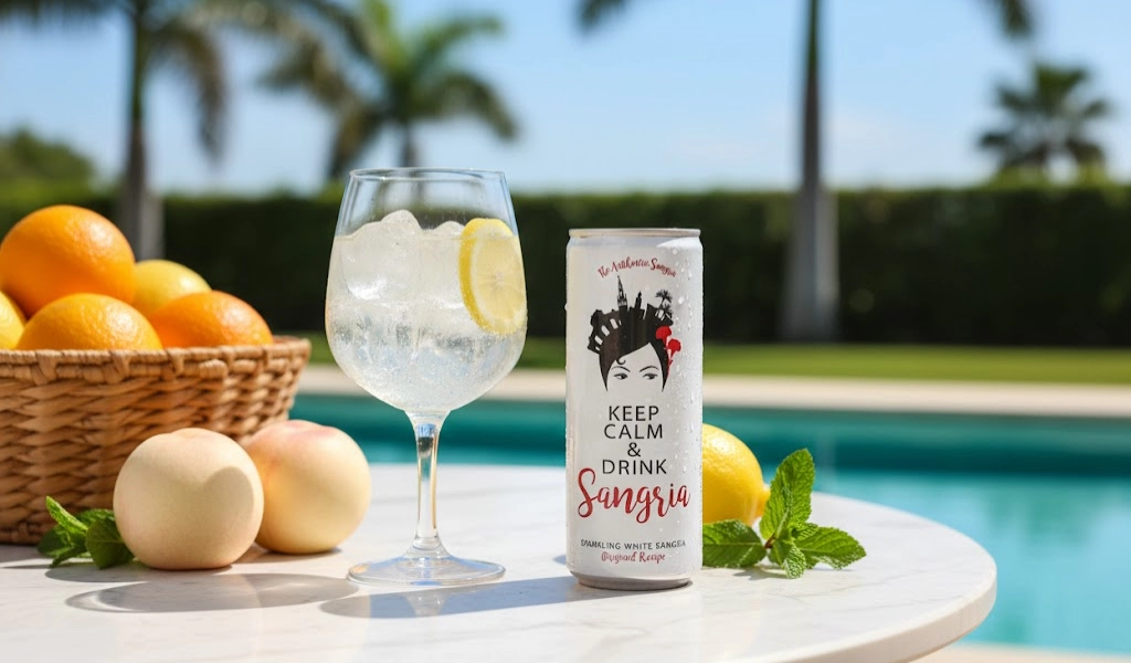 Nước Trái Cây Lên Men Sangria White 250ml Ngọt Thanh