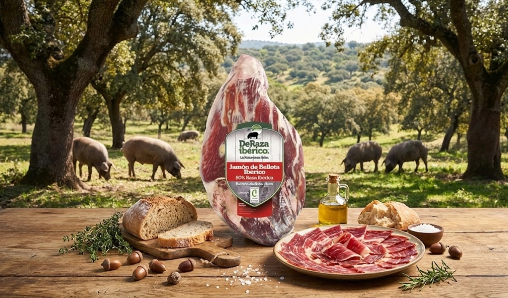 Đùi Heo Muối Deraza Iberico Bellota Đùi Sau Không Xương