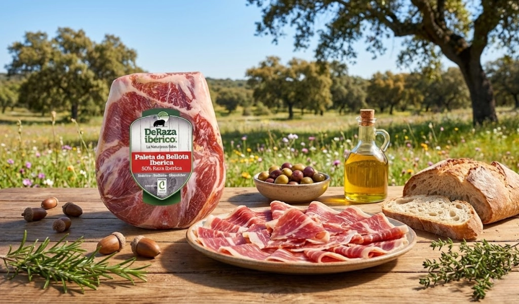Đùi Heo Muối Deraza Iberico Bellota Đùi Trước Không Xương