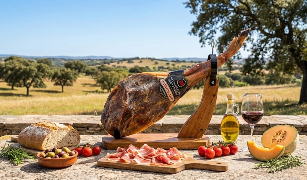 Đùi Heo Muối Tây Ban Nha Montesano Serrano Đùi Sau Có Xương