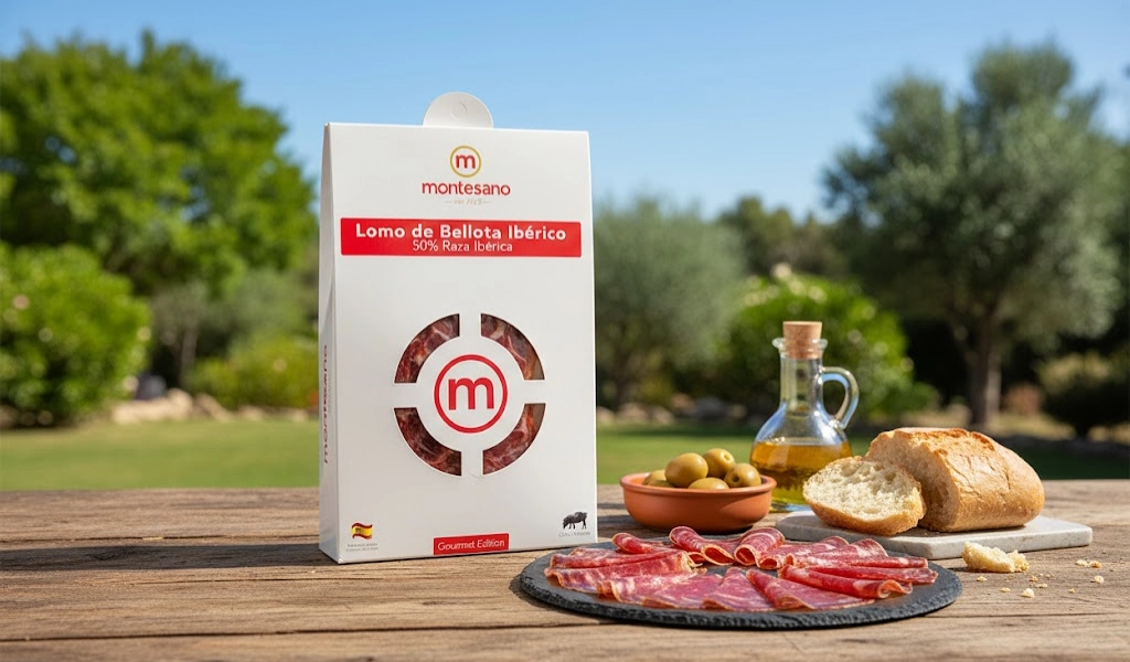 Montesano Lomo De Bellota Iberico Thịt Lưng Cắt Lát Đậm Đà