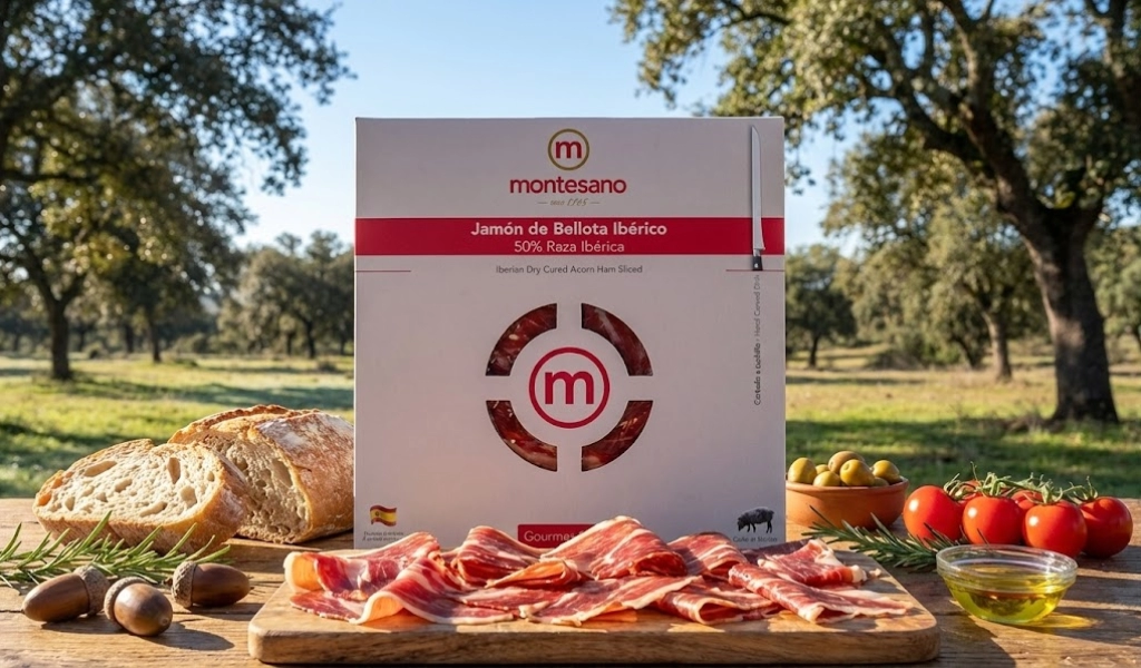 Đùi Heo Muối Montesano Iberico Bellota Đùi Sau Cắt Lát