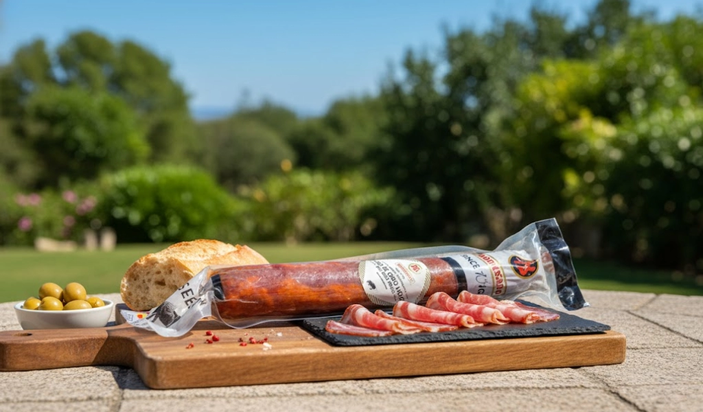 Montesano Lomo Iberian Cebo Thịt Lưng Muối Nguyên Cây Dẻo Mềm