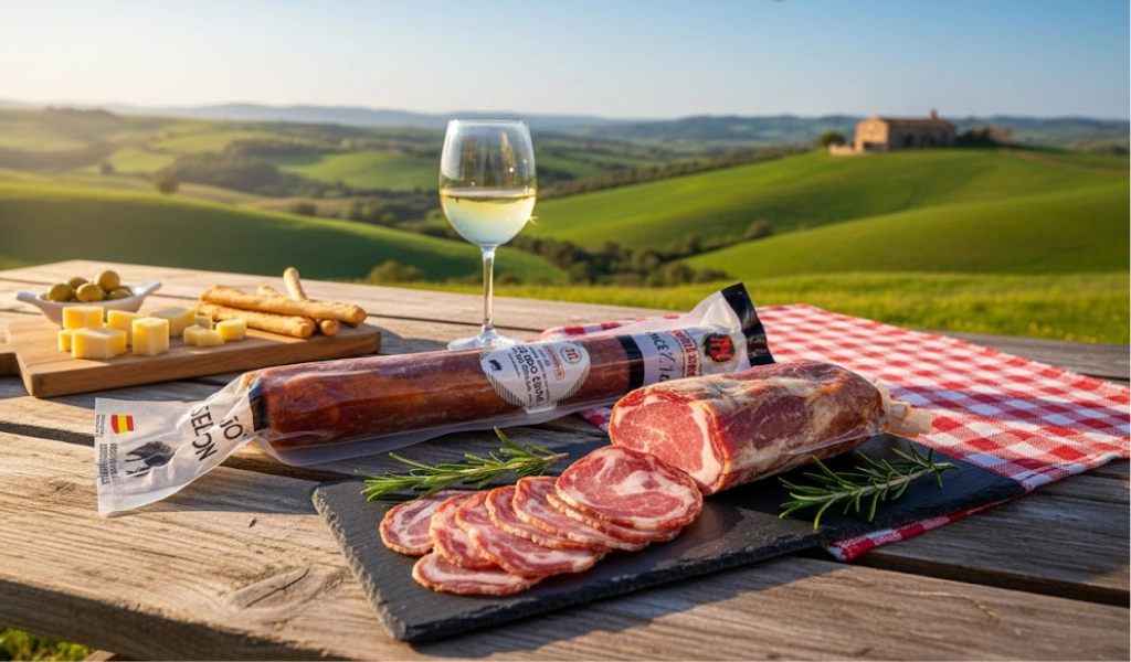 Montesano Lomo Iberian Cebo Thịt Lưng Muối Nguyên Cây Đậm Đà