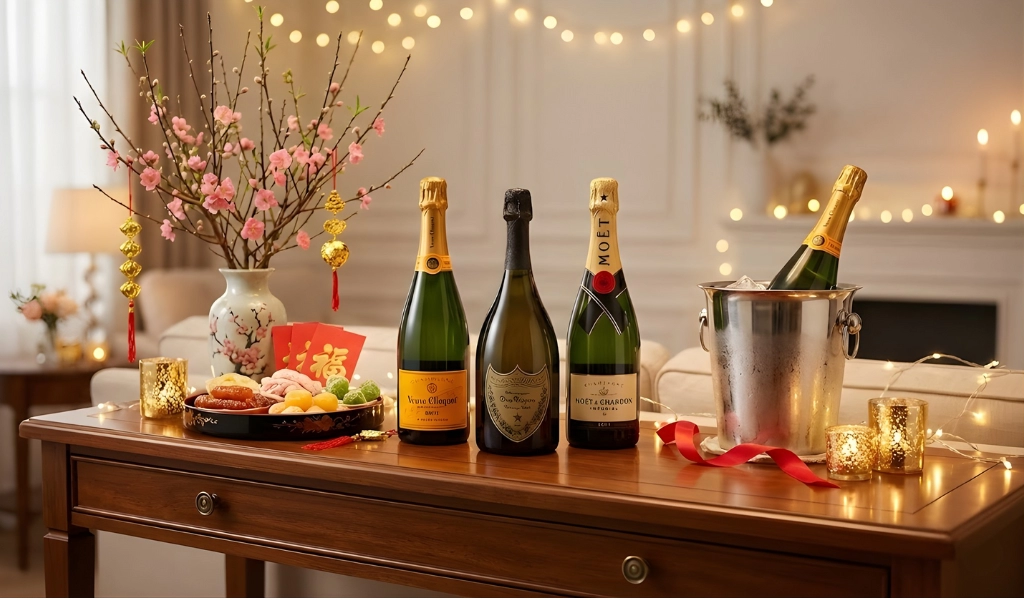 Champagne Pháp Giao Thừa Phát Tài