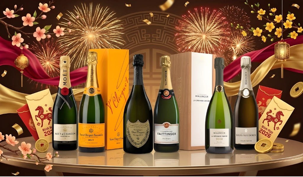 Champagne Pháp Giao Thừa Chất Lượng