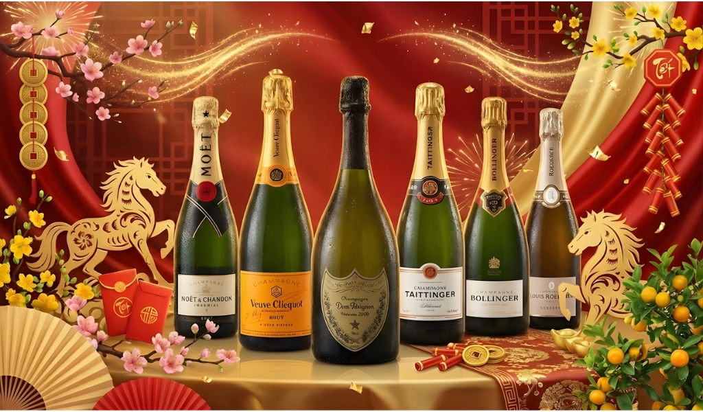 Khai Tiệc Giao Thừa Với Những Chai Champagne Pháp Kinh Điển