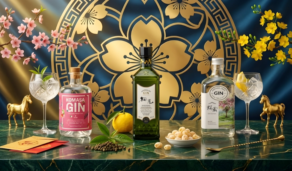 Rượu Biếu Tết Bính Ngọ Gin Nhật Bản