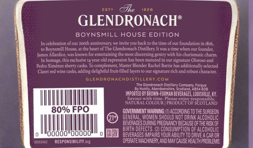 Glendronach Kỷ Niệm 200 Năm