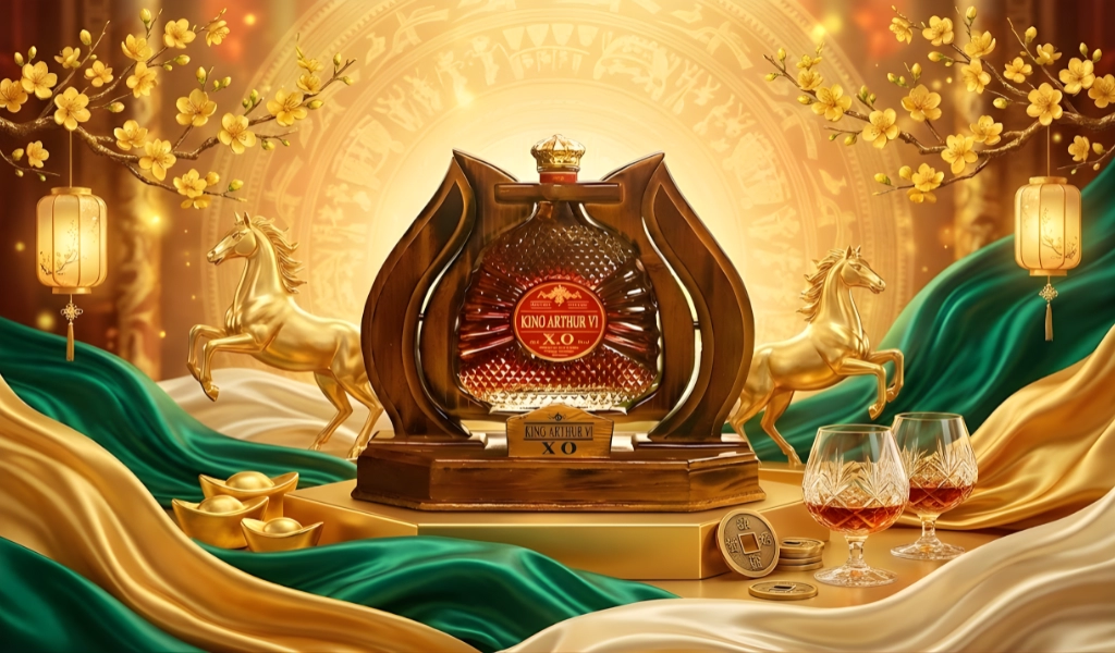 Rượu Brandy Pháp King Arthur VI XO 3L