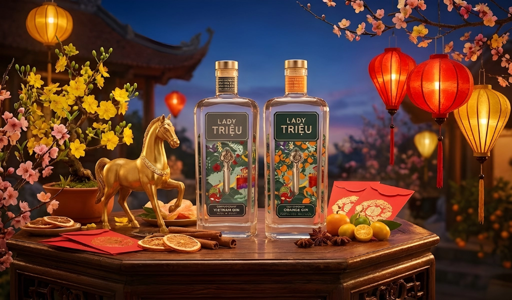 Rượu Gin Lady Triệu Đầu Năm Mới May Mắn