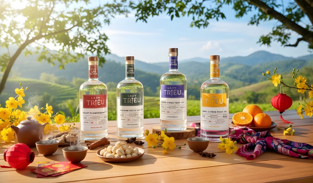 Rượu Gin Lady Triệu Đầu Năm Mới Thảo Mộc