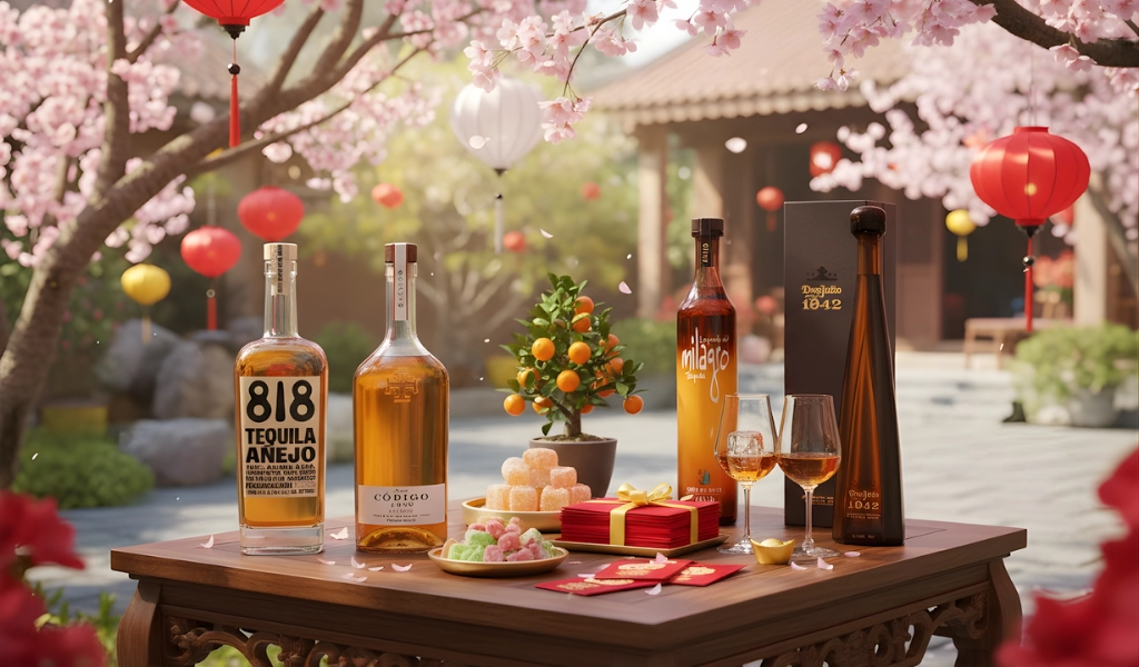 Các Dòng Tequila Anejo Phổ Biến Ngày Tết