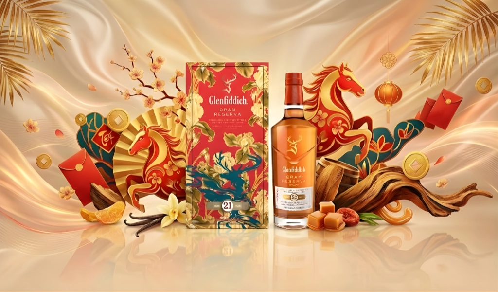 Whisky Glenfiddich 21 Year Old Gran Reserva Hộp Quà Tết 2026