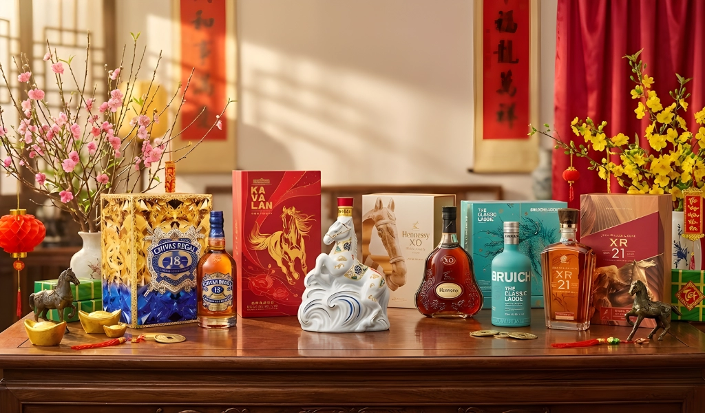 Rượu Hộp Quà Tết Bính Ngọ 2026