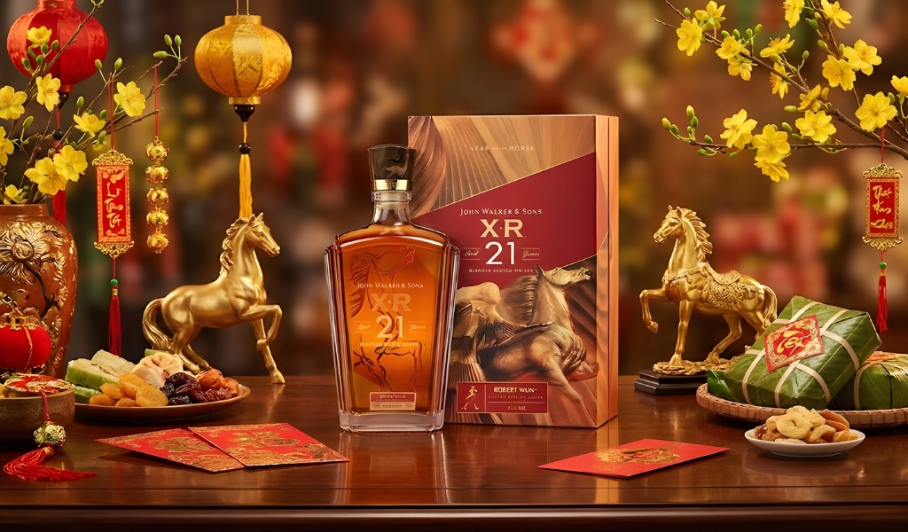 Rượu Whisky John Walker & Sons XR 21 Year Old Robert Wun Hộp Quà Tết 2026