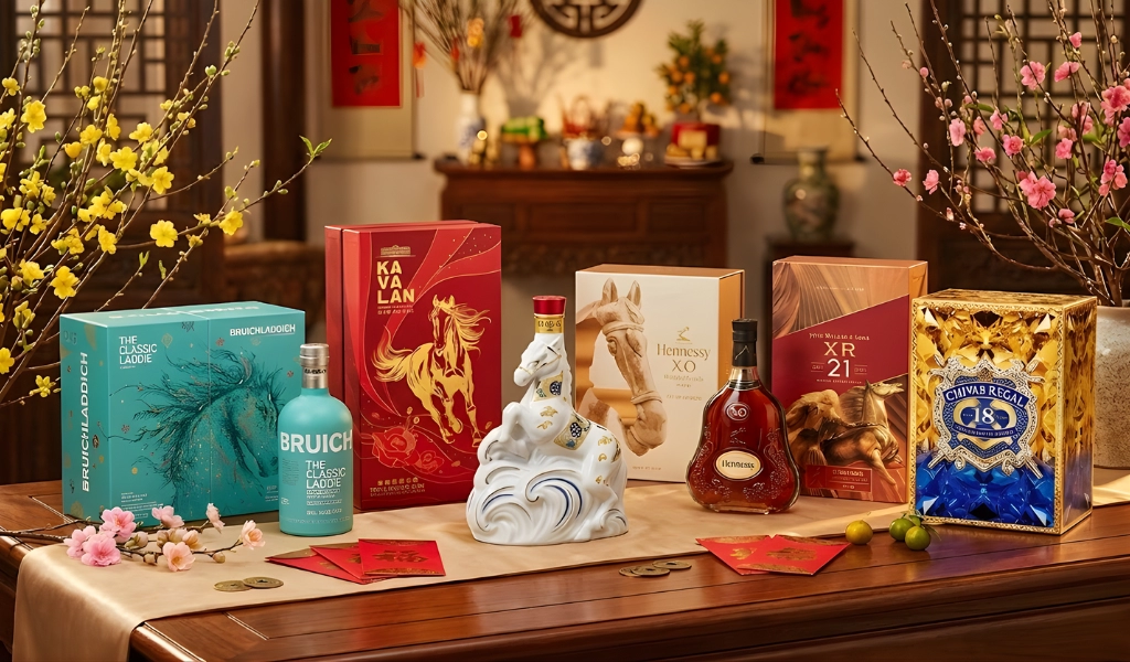 Hộp Quà Rượu Tết 2026: Bộ Sưu Tập Linh Vật Ngựa Đẳng Cấp