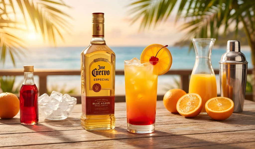 Cocktail Tequila Sunrise Cùng Jose Cuervo Gold