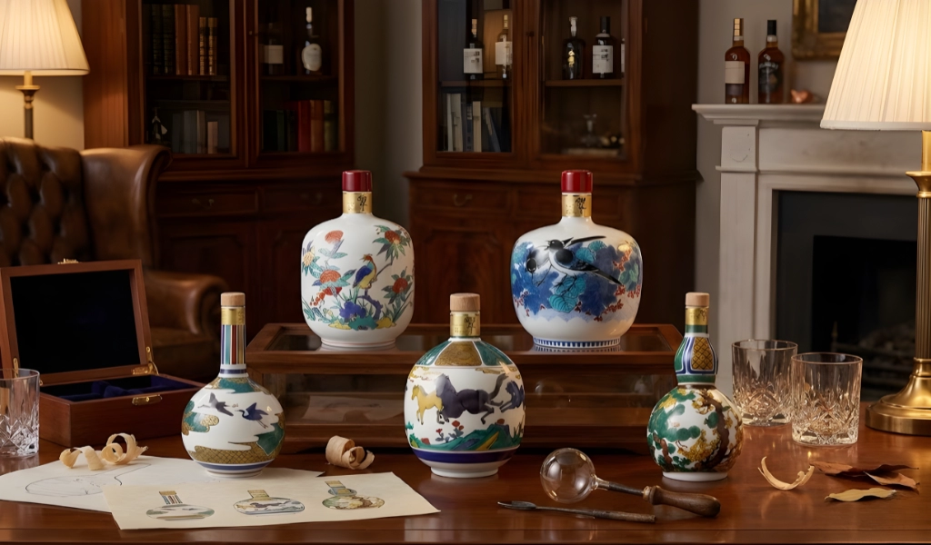 Rượu Whisky Ceramic Decanter