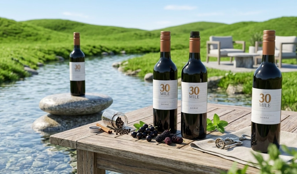 Chai Rượu Vang 30mile Shiraz Úc