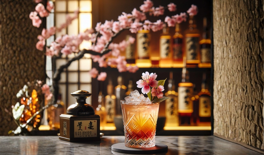 Fuji Sakura Sour Cocktail Mùa Hoa Anh Đào