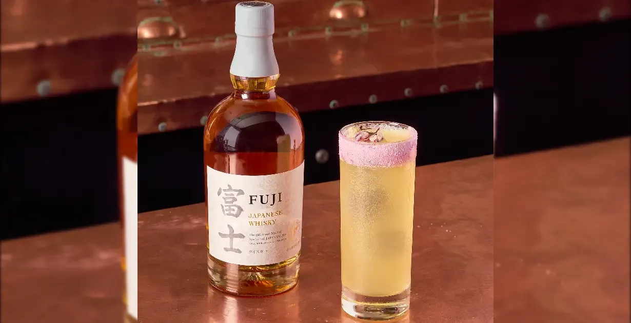 Fuji Sakura Sour Cocktail Mùa Hoa Anh Đào Từ Fuji Whisky