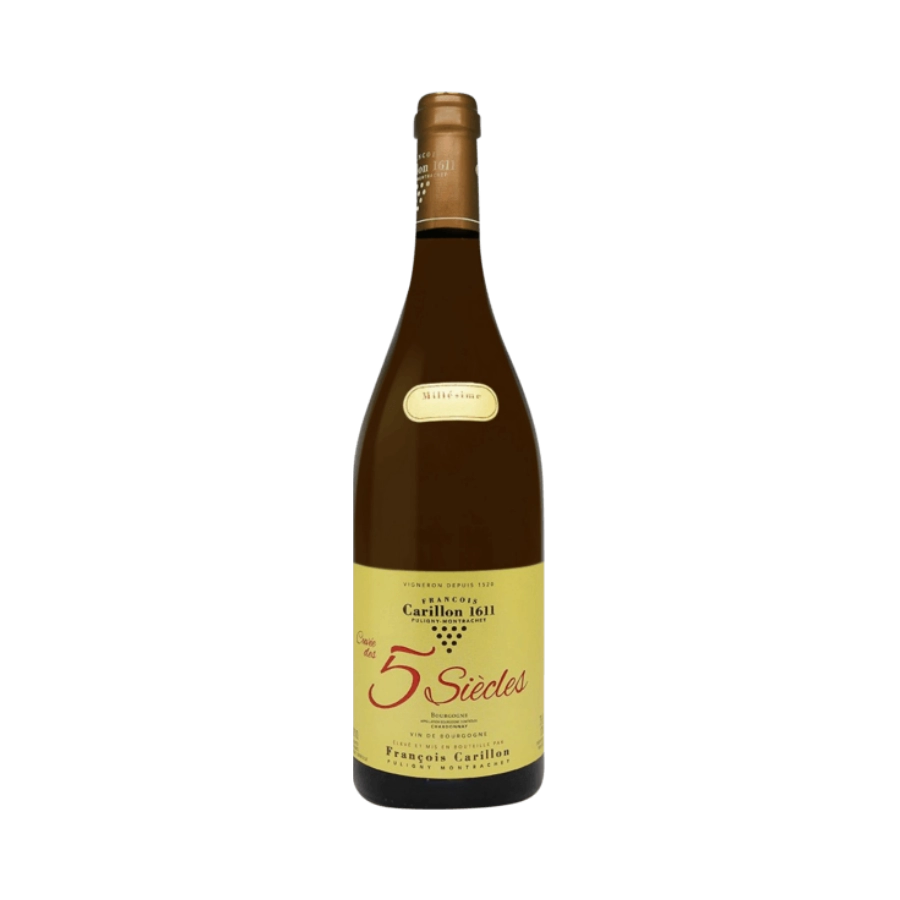 Rượu Vang Trắng Pháp Domaine Francois Carillon Bourgogne Chardonnay Cuvee des 5 Siecles 2018