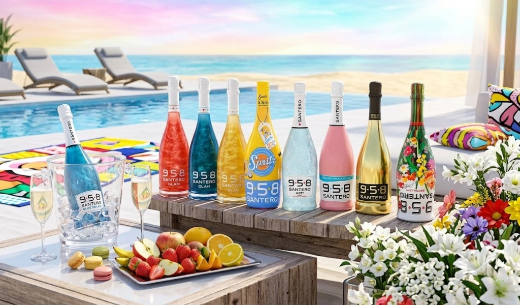 Thưởng Thức Hương Vị Mùa Hè Qua Làn Bọt Sủi Santero Rực Rỡ