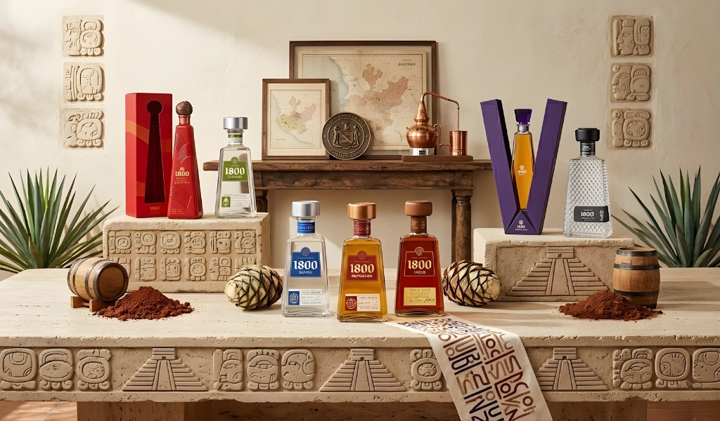 Vẻ Đẹp Cổ Điển Hiện Diện Trên Thiết Kế Của Rượu 1800 Tequila