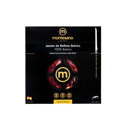 Đùi Heo Muối Montesano Jamon de Bellota Iberico Dry Cuder Đùi Sau Cắt Lát Bằng Tay