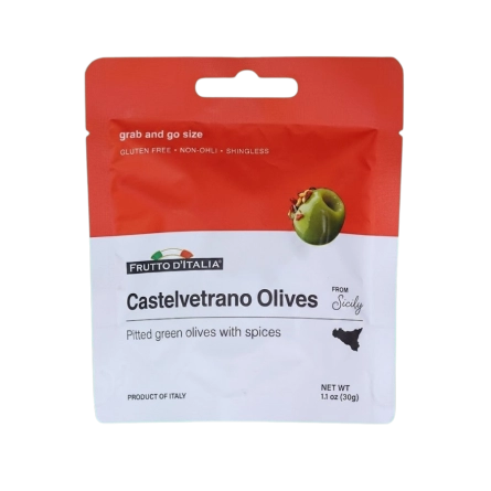 Oliu Xanh Tách Hạt Madama Oliva Castelvetrano Vị Cay Dạng Túi 30g