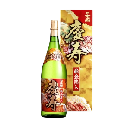 Rượu Sake Nhật Bản Vảy Vàng Keiju Junkinpakuiri Futsushu 1,8L