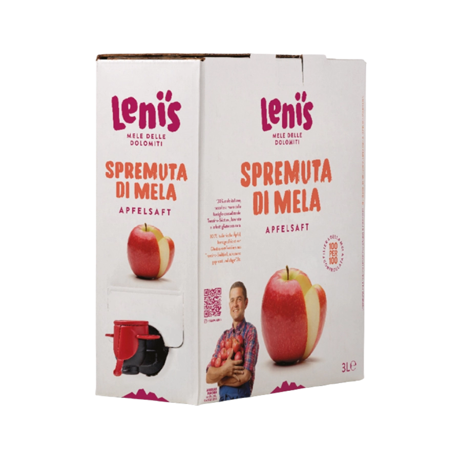 Nước Ép Táo Tự Nhiên Leni’s Spremuta Di Mela Dạng Bịch 3L