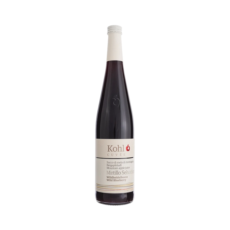 Nước Ép Táo Và Việt Quất Tự Nhiên Kohl Cuvee Mountain Apple Juice Mirtillo Selvatico Wild Blueberry