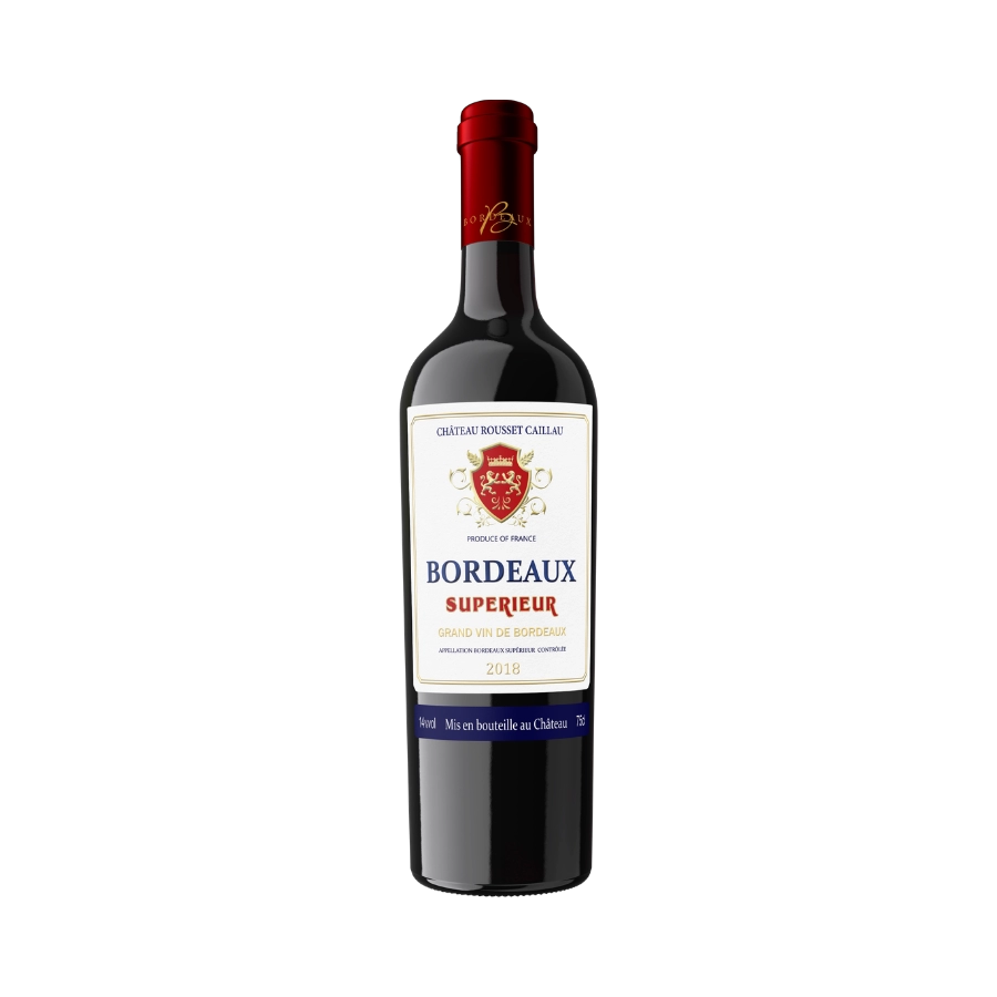 Rượu Vang Đỏ Pháp Chateaux Rousset Caillau Bordeaux Superieur