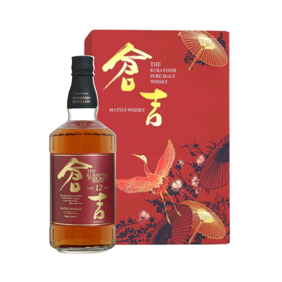 Rượu Whisky Nhật Matsui The Kurayoshi 12 Year Old Phiên Bản Hộp Quà Tết 2024