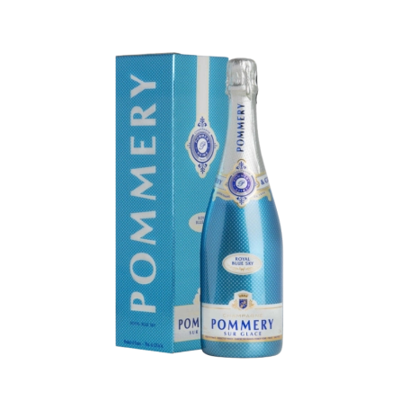 Rượu Champagne Pháp Pommery Royal Blue Sky Gift Box