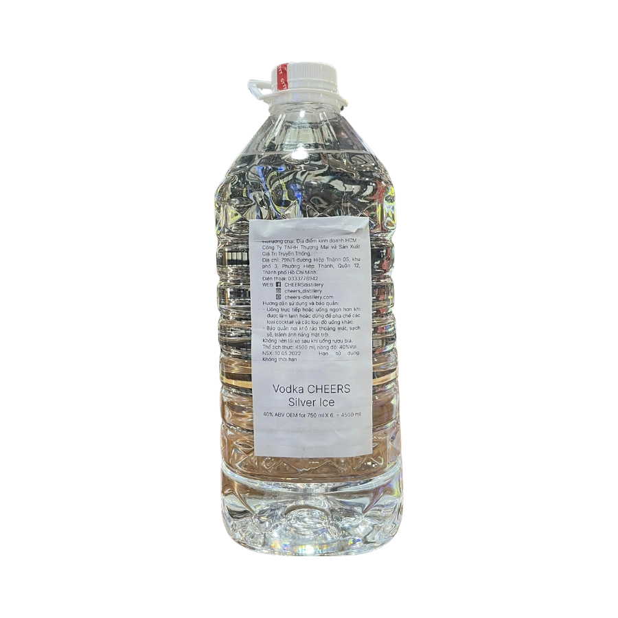 Rượu Vodka Việt Nam Cheers Silver Ice 4500ml