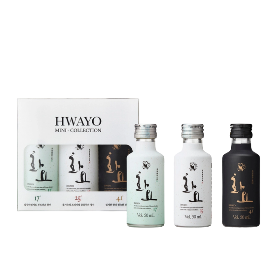 Rượu Soju Hàn Quốc Hwayo Miniature 150ml Set 3 Chai