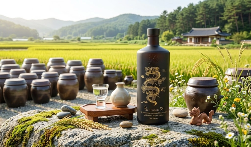 Rượu Soju Hwayo Black 53