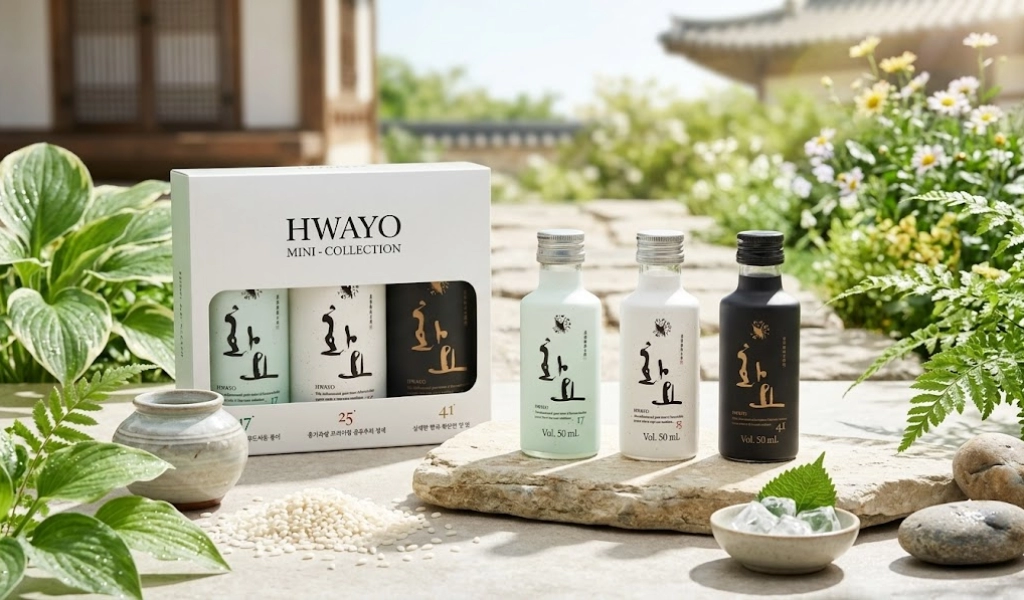 Rượu Soju Hwayo Miniature Set 3 Chai