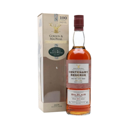 Rượu Whisky Balblair 22 Year Old Centenary Reserve Gordon & Macphail 1973
