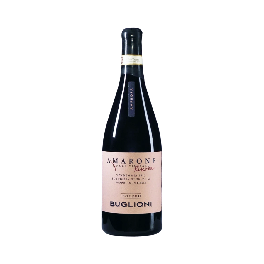 Rượu Vang Đỏ Ý Buglioni Amarone Riserva Teste Dure Magnum 1.5L With Wooden Case