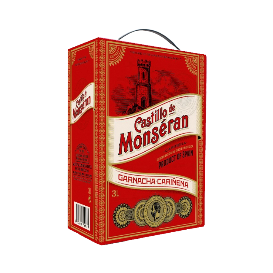 Rượu Vang Bịch Tây Ban Nha Castillo de Monseran Garnacha Red BIB 3.0L