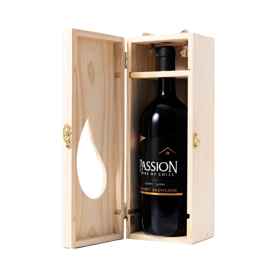 Rượu Vang Đỏ Chile Passion Hộp Gỗ 1.5L